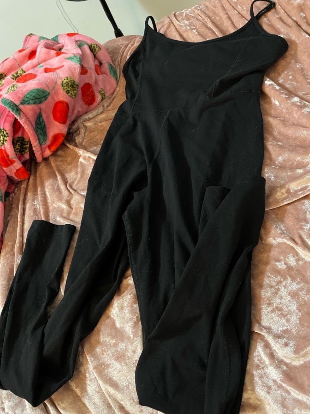 Garage Black Spaghetti-Strap Jumpsuit
